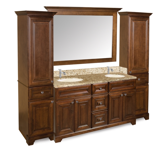 Stonewood Bath Cabinetry by Rock Solid Supply