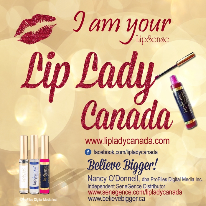 Nancy O'Donnell, Lip Lady Canada, Independent SeneGence LipSense Distributor